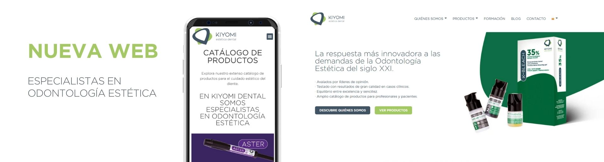 Kiyomi Dental presenta su nueva página web, ofreciendo innovación y calidad en Odontología Estética y Restauradora