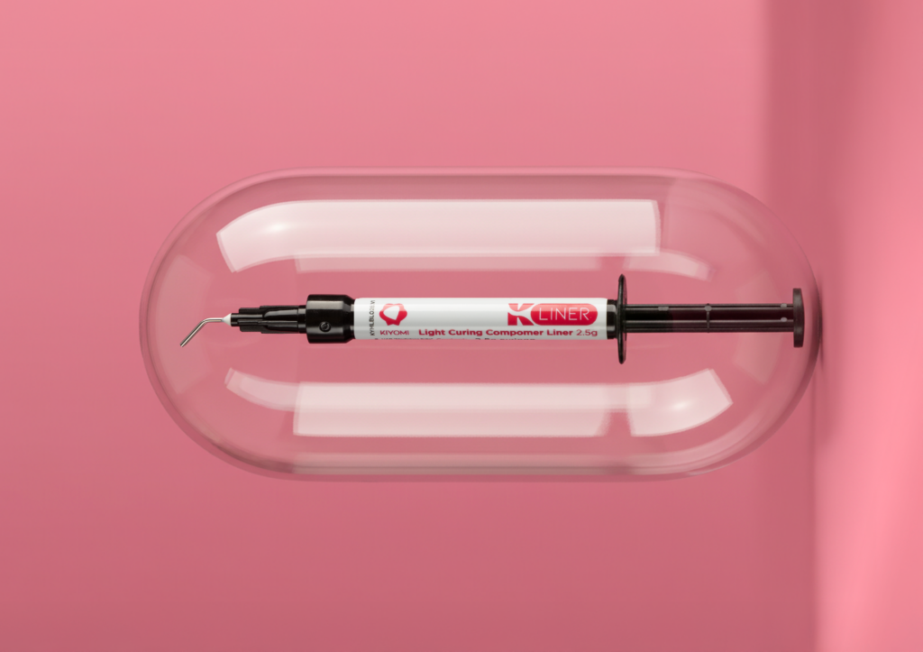 imagen publicitaria del compómero k-liner de kiyomi dental